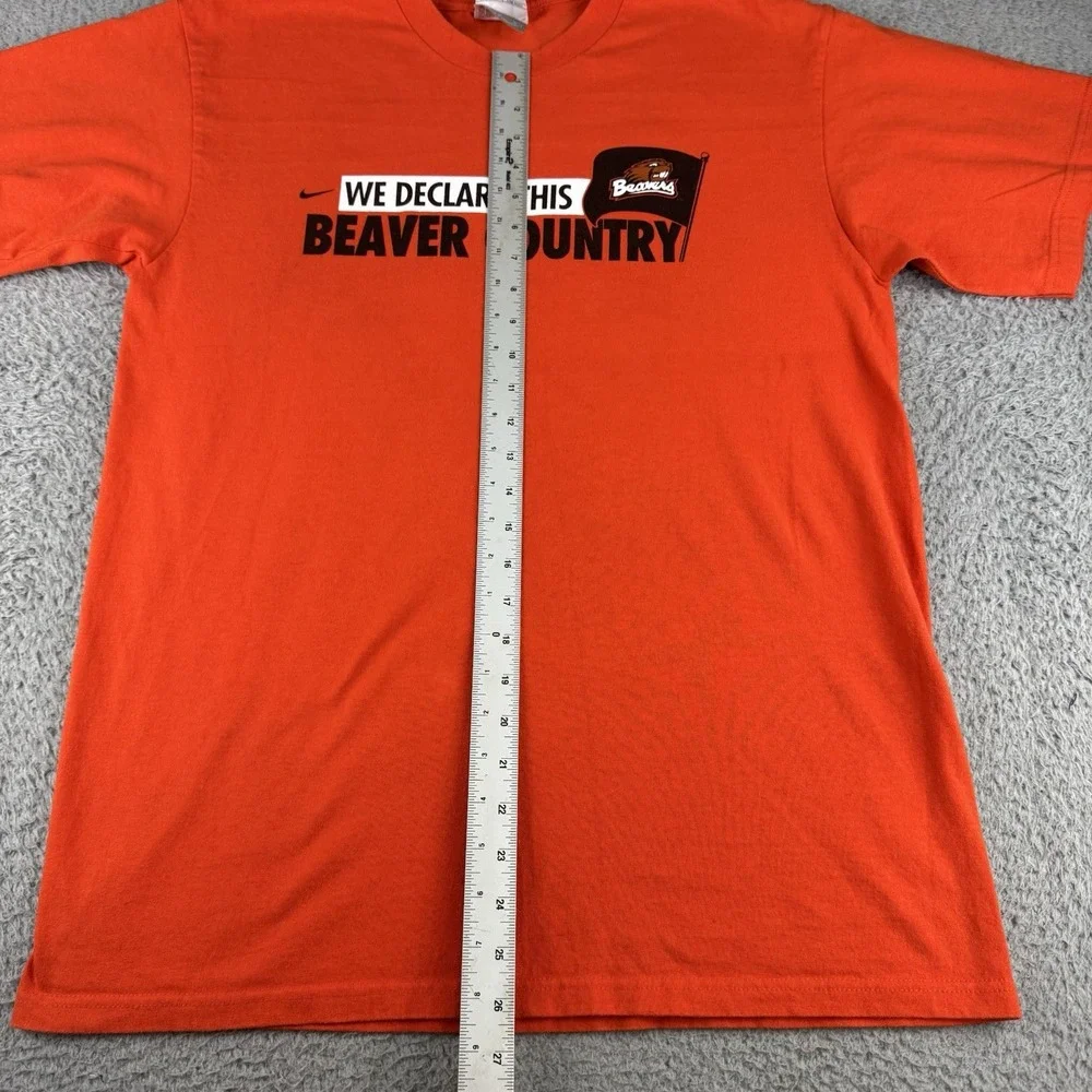Oregon State Beavers Vintage Shirt Y2k Beaver Country Swoosh Orange Men's Size M